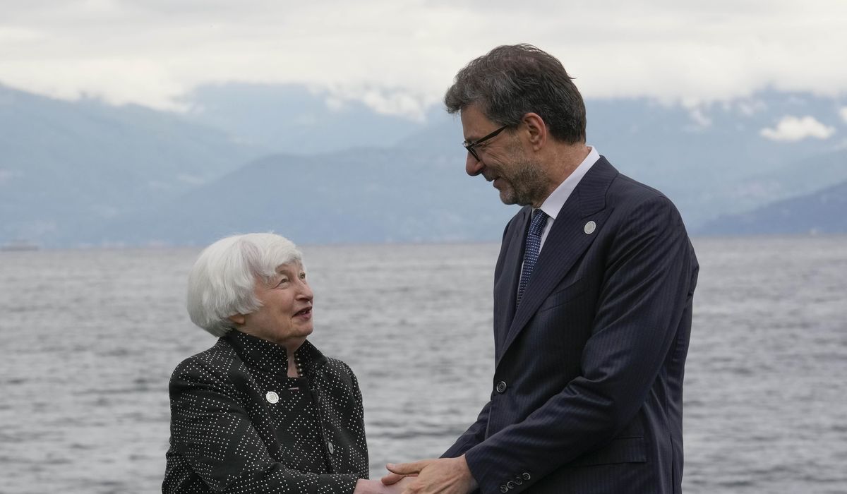 NextImg:U.S. pushes for Ukraine aid, united front against China’s trade practices at G7 finance meeting