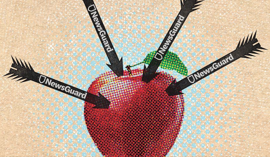 NewsGuard primes students in public schools for leftist activism illustration by Greg Groesch / The Washington Times