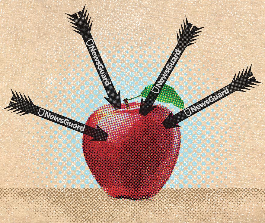 NewsGuard primes students in public schools for leftist activism illustration by Greg Groesch / The Washington Times