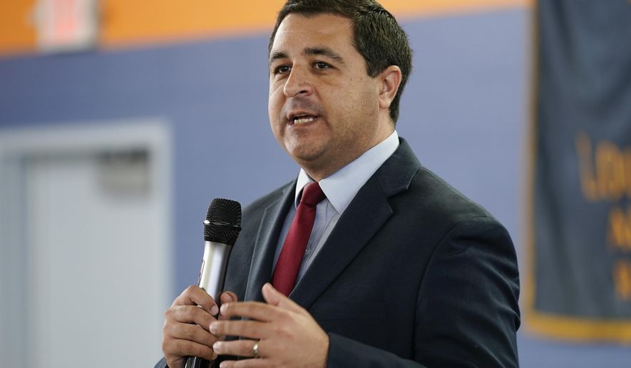 Wisconsin Attorney General Josh Kaul speaks at a campaign stop on Oct. 27, 2022, in Milwaukee. Two groups of investigative journalists tracking police misconduct have filed a lawsuit in the hopes of forcing the Wisconsin Department of Justice to divulge the names, birthdates and disciplinary records of every officer in the state. (AP Photo/Morry Gash, File)