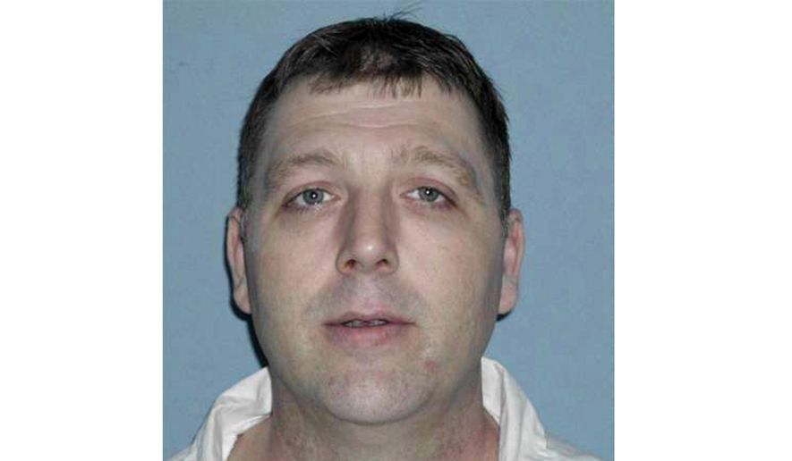 This undated photo released by the Alabama Department of Corrections shows Jamie Mills, who was convicted of bludgeoning an elderly couple to death 20 years ago to steal prescription drugs and $140 from their home. Alabama is set to execute Mills on Thursday evening, May 30, 2024. (Alabama Department of Corrections via AP, File)