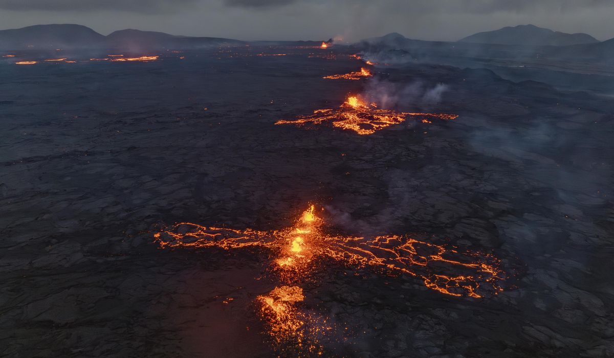 NextImg:Volcano erupts in Iceland, forcing evacuations