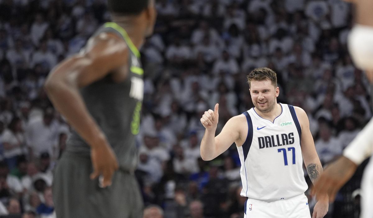 NextImg:Luka Doncic’s 36 points spur Mavericks to NBA Finals with 124-103 toppling of T-wolves in Game 5