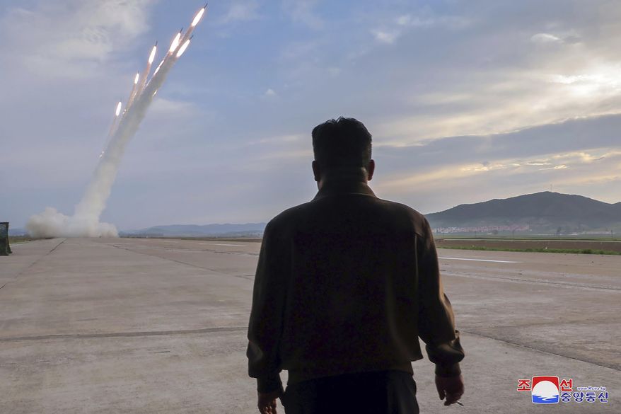 In this undated photo provided on Friday, May 31, 2024 by the North Korean government, North Korean leader Kim Jong Un supervises firing drills at an undisclosed place in North Korea. Independent journalists were not given access to cover the event depicted in this image distributed by the North Korean government. The content of this image is as provided and cannot be independently verified. Korean language watermark on image as provided by source reads: "KCNA" which is the abbreviation for Korean Central News Agency. (Korean Central News Agency/Korea News Service via AP)
