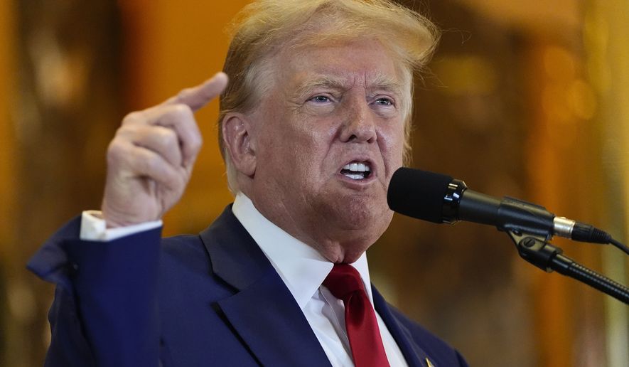 Former President Donald Trump speaks during a news conference at Trump Tower, Friday, May 31, 2024, in New York. A day after a New York jury found Donald Trump guilty of 34 felony charges, the presumptive Republican presidential nominee addressed the conviction and likely attempt to cast his campaign in a new light. (AP Photo/Julia Nikhinson)