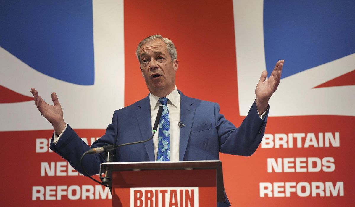 NextImg:Populist campaigner Nigel Farage makes an about-face and says he will run in the U.K. election