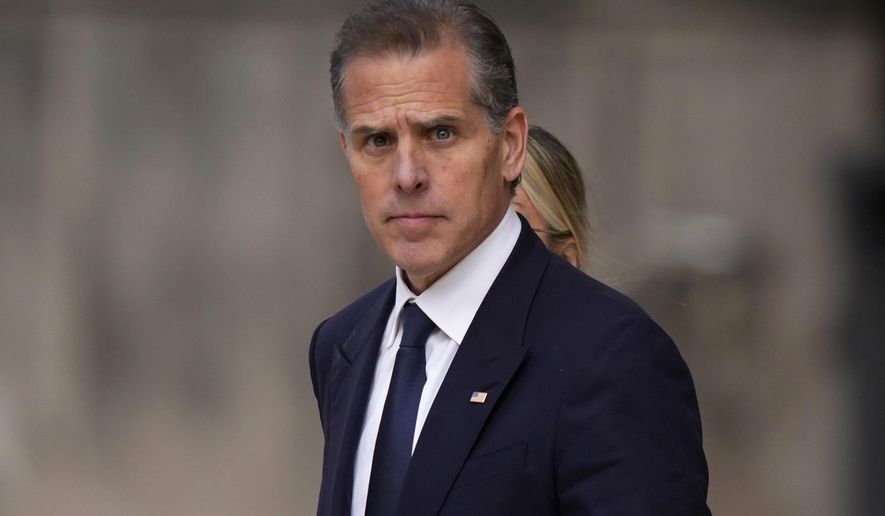 Hunter Biden departs from federal court, Tuesday, June 4, 2024, in Wilmington, Del. (AP Photo/Matt Slocum)