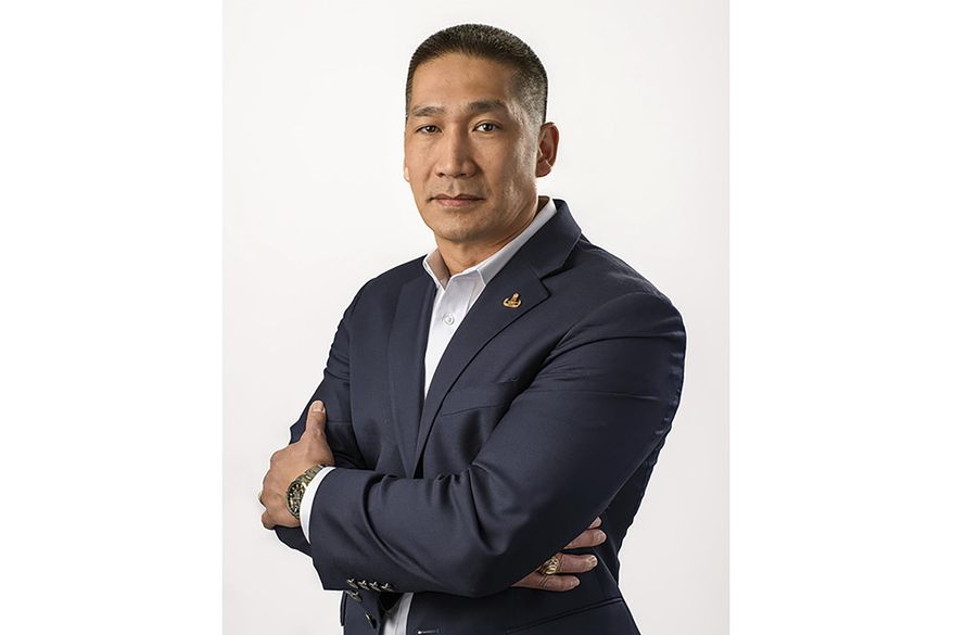 This undated photo provided by the Hung Cao for Virginia campaign shows Cao. Cao is one of five Republicans in Virginia who are running for a chance to try to unseat Democratic U.S. Sen. Tim Kaine. The state’s Republican primary is scheduled for Tuesday, June 18, 2024. Cao has the most campaign money and experience running for higher office among the primary candidates, and he has the endorsement of former President Donald Trump. (James Stone/Hung Cao for Virginia via AP)