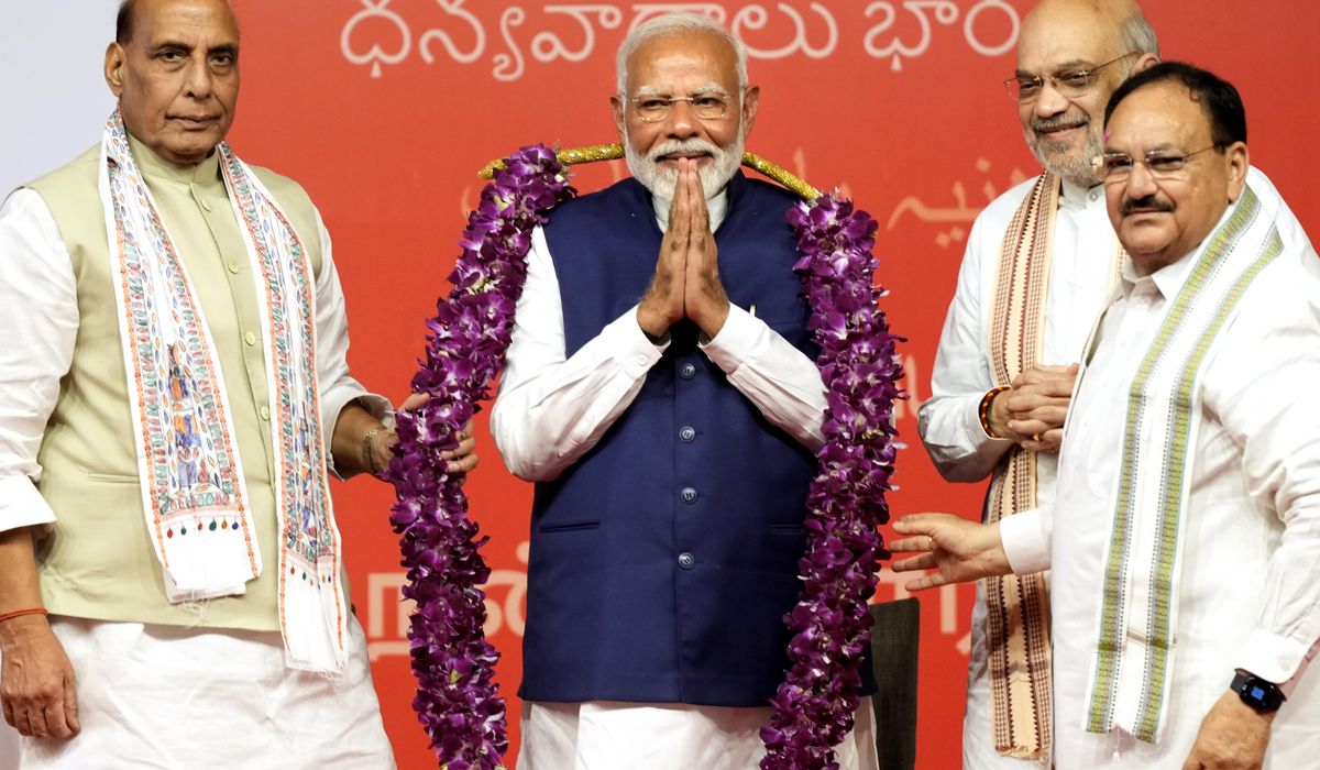 NextImg:India’s Modi elected as leader of coalition and set to form new government