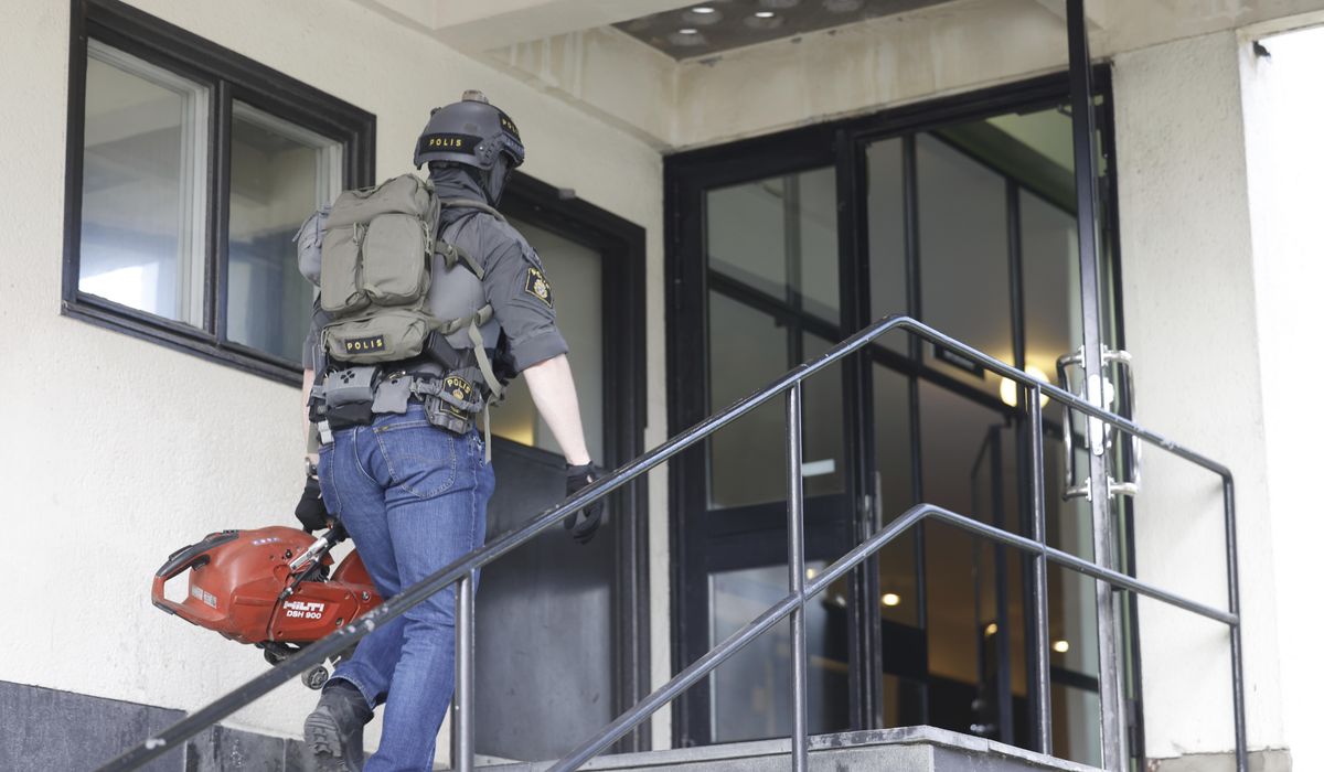 NextImg:Swedish police detained 19 pro-Palestinian activists who barricaded themselves inside a university