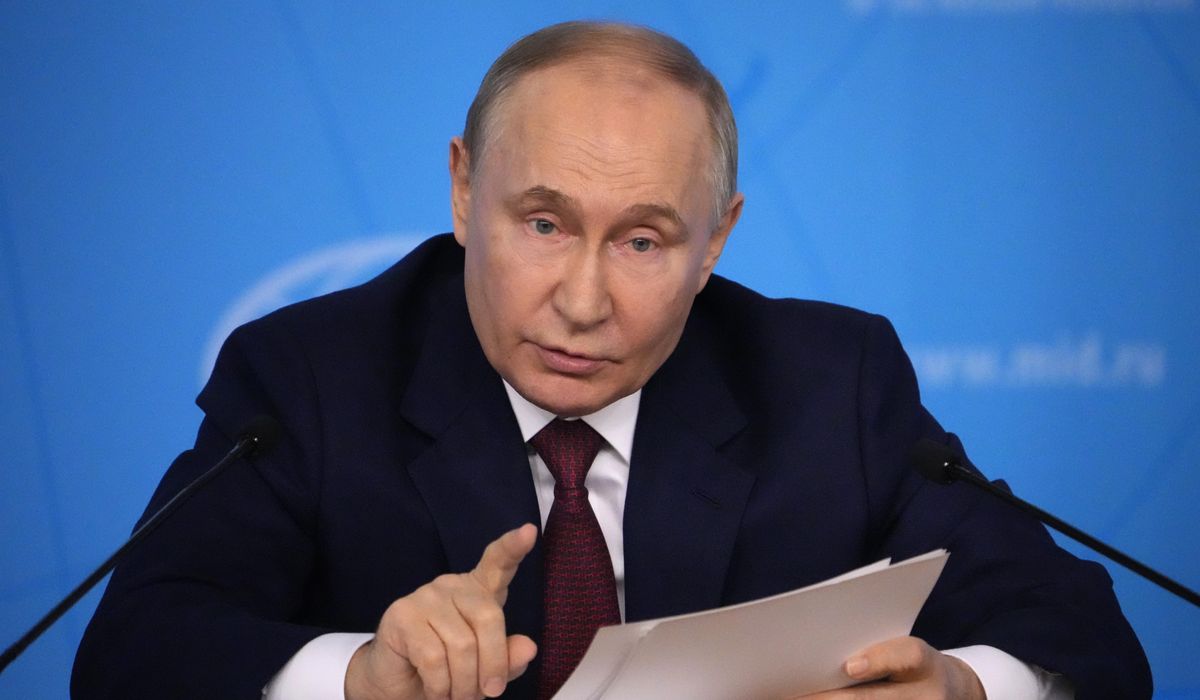 NextImg:Putin pledges a cease-fire in Ukraine if Kyiv withdraws from occupied regions and drops NATO bid