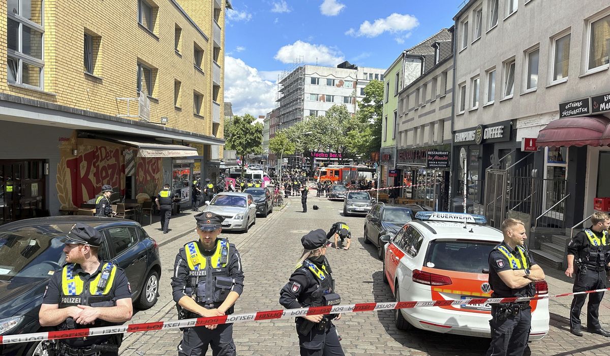 NextImg:German police shot a man allegedly threatening them with an ax in Euro 2024 host city Hamburg