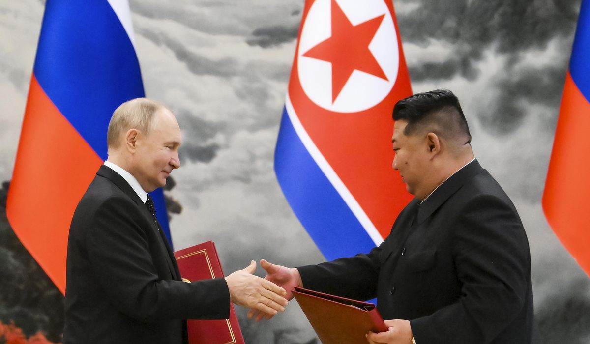 NextImg:Arriving late for North Korean state visit, Putin shows Kim who’s boss in emerging relationship