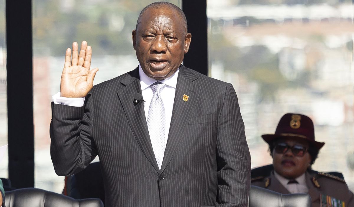 NextImg:Cyril Ramaphosa is sworn in for a 2nd term as South African president