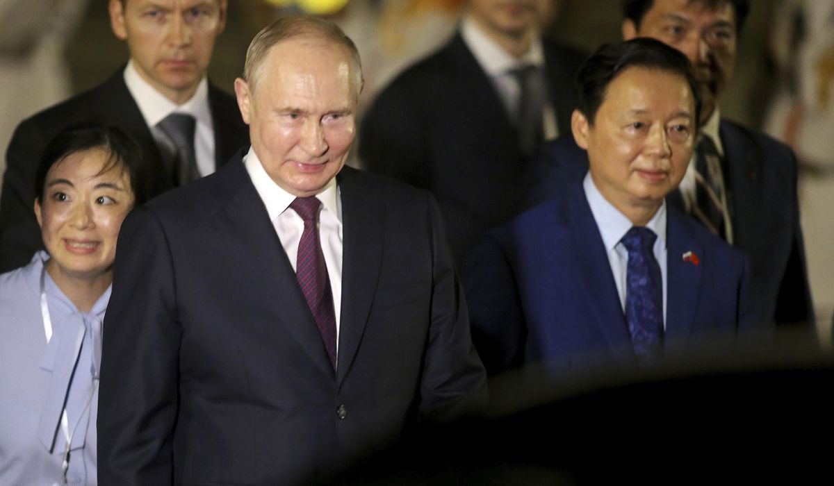 NextImg:Putin in Vietnam, seeking to strengthen ties in Southeast Asia while Russia’s isolation deepens