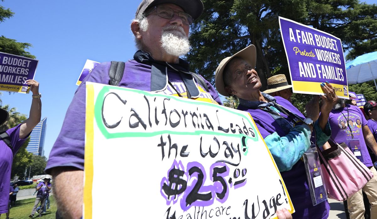 NextImg:California Dems agree to delay increase on health care worker minimum wage to help balance budget