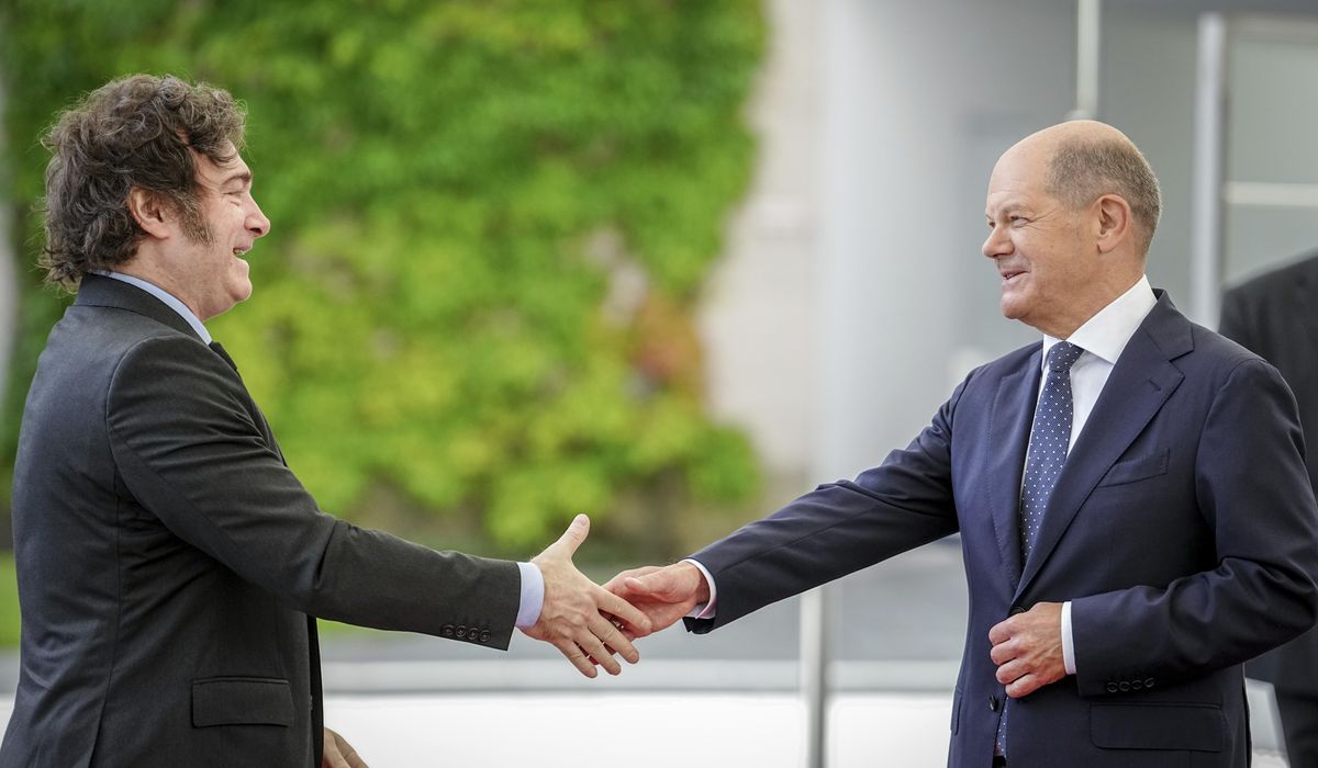 NextImg:Argentina’s Milei meets German officials in controversial lap around Europe