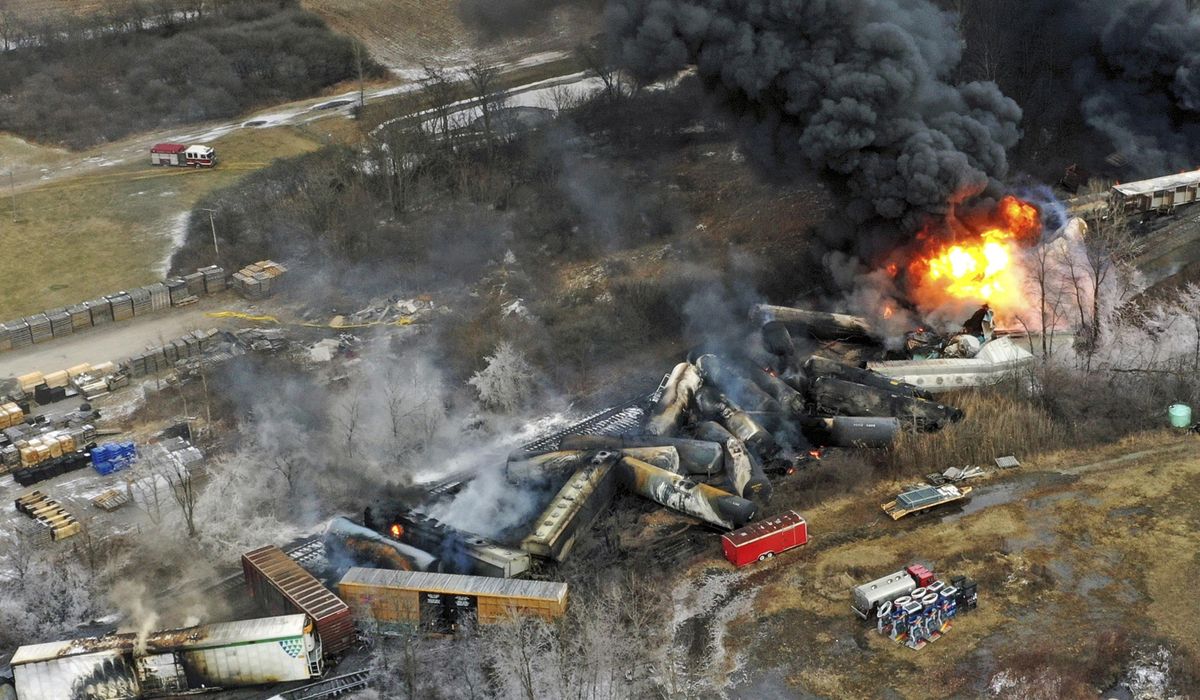 NextImg:NTSB to discuss cause of fiery Ohio freight train wreck, recommend ways to avert future derailments