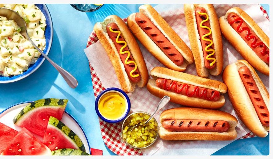 Walmart's summer cookout basket has essentials for 8 servings for under $50. Walmart offers Every Day Low Prices all summer long! (Photo: Business Wire) **FILE**