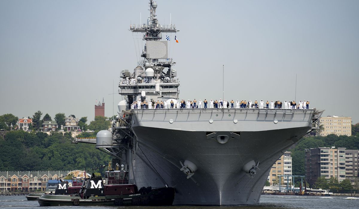NextImg:U.S. shifts assault ship to the Mediterranean to deter an escalation of the Israel-Lebanon conflict