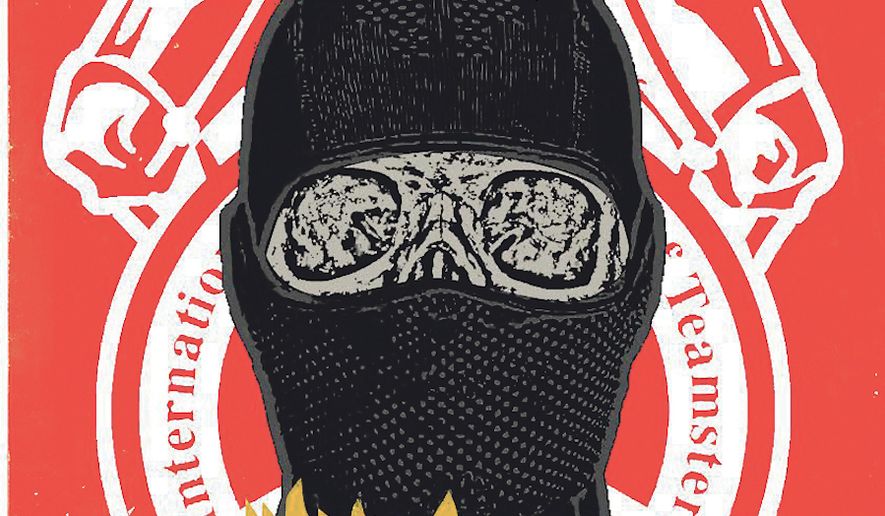 Teamsters president didn't condemn 'Death to America' event illustration by Alexander Hunter/ The Washington Times