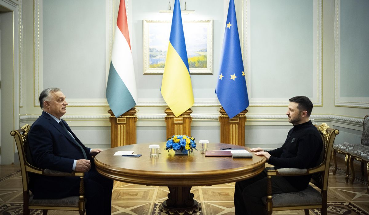 NextImg:Hungary’s leader is in Ukraine for talks with Zelenskyy. It’s his first visit since the war began