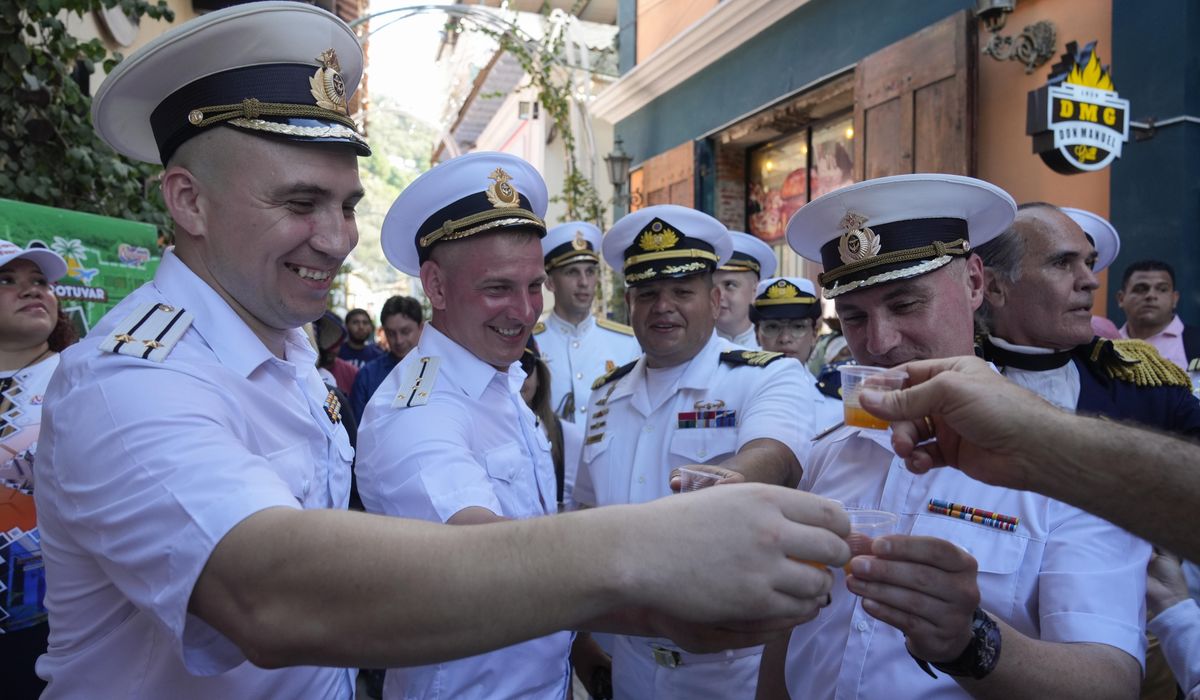 NextImg:After a stop in Cuba, 2 Russian ships dock in Venezuelan port as part of ‘show the flag’ exercises