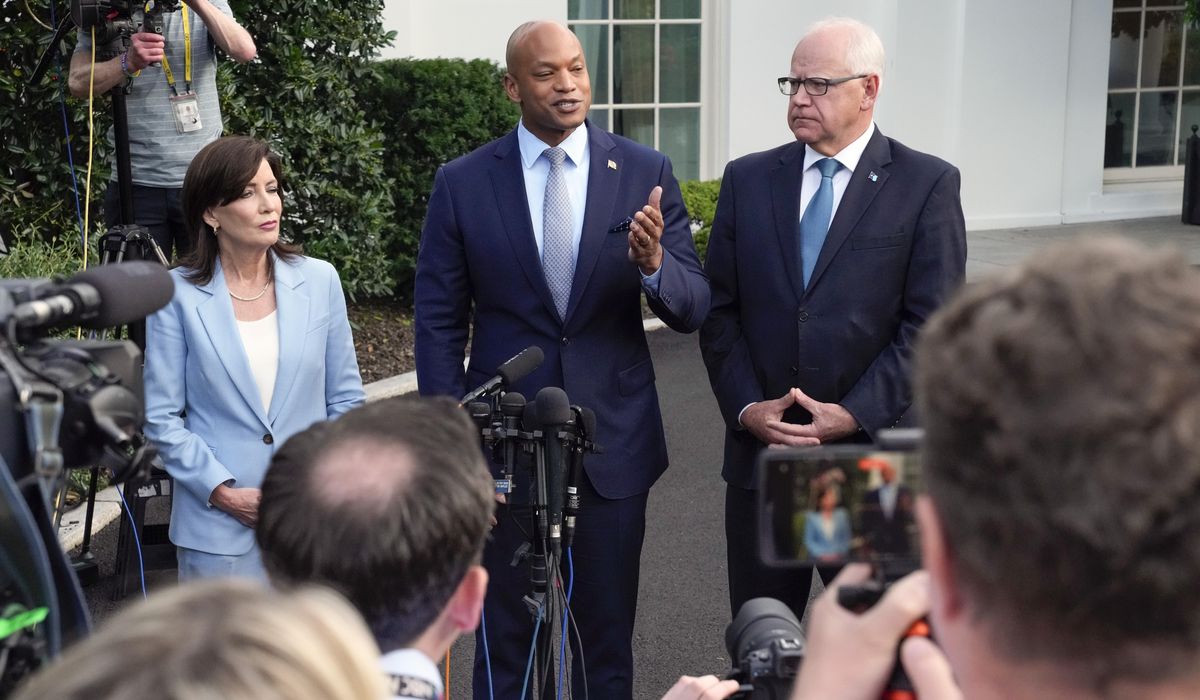 NextImg:Democratic governors offer support to embattled Biden, vow to ‘have his back’