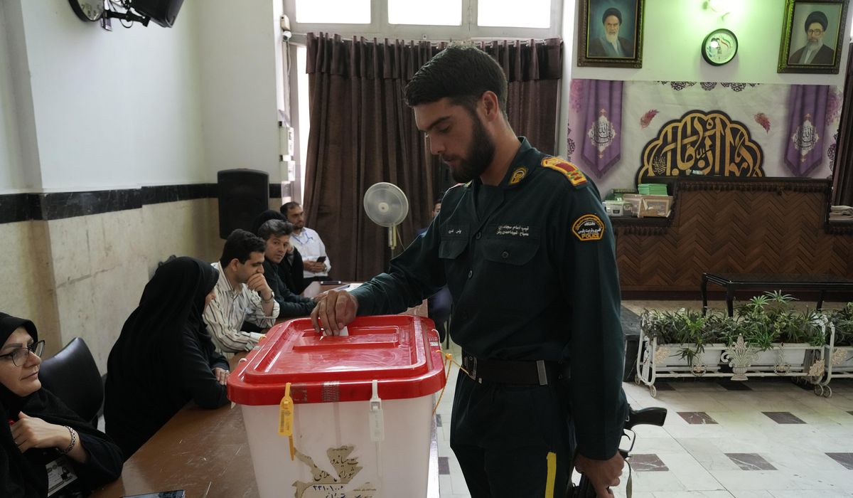 NextImg:Iran’s top leader shrugs off weak turnout numbers as presidential runoff vote begins