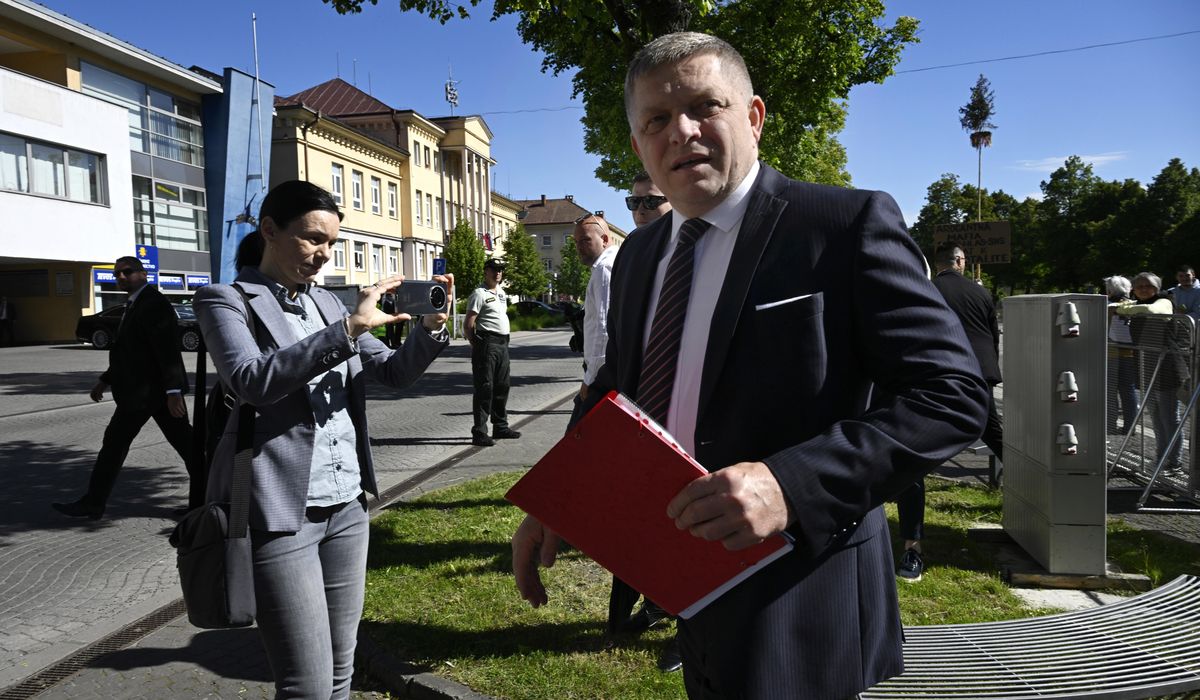 NextImg:Slovakia’s prime minister makes 1st public appearance since assassination attempt