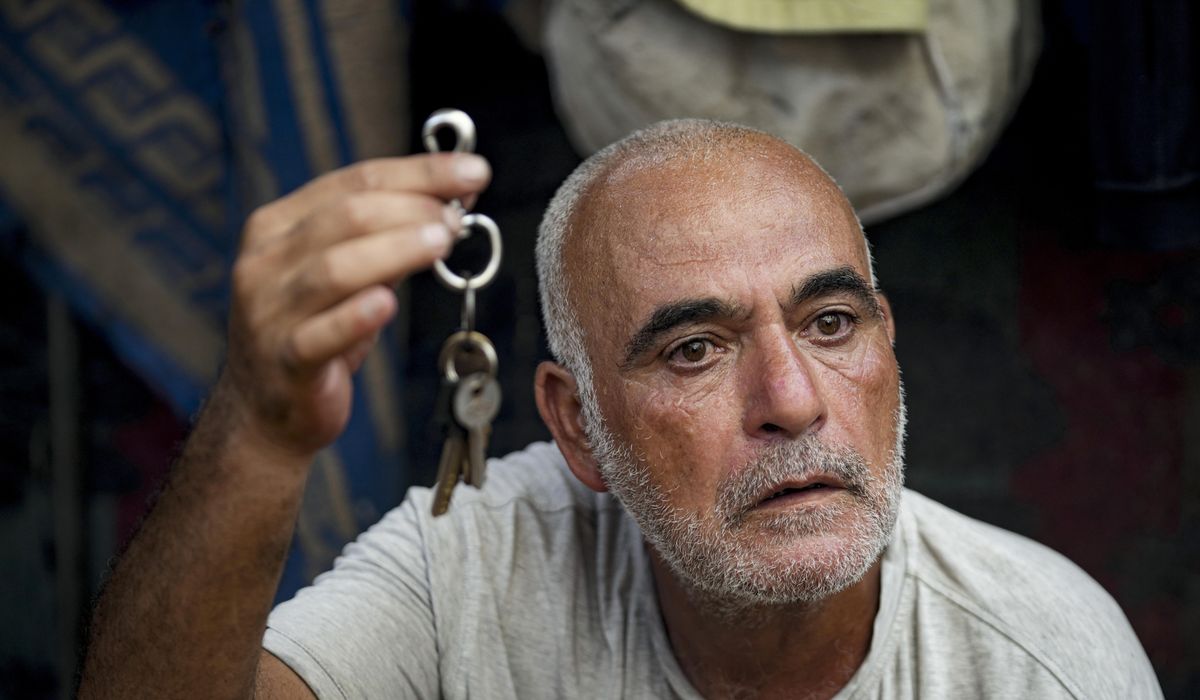 NextImg:House keys carry symbolic weight for Gaza families repeatedly displaced by war