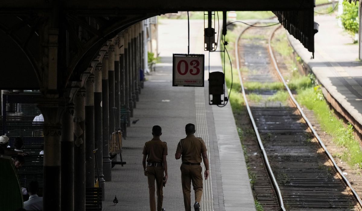 NextImg:A railway union strike in Sri Lanka leaves tens of thousands of commuters stranded