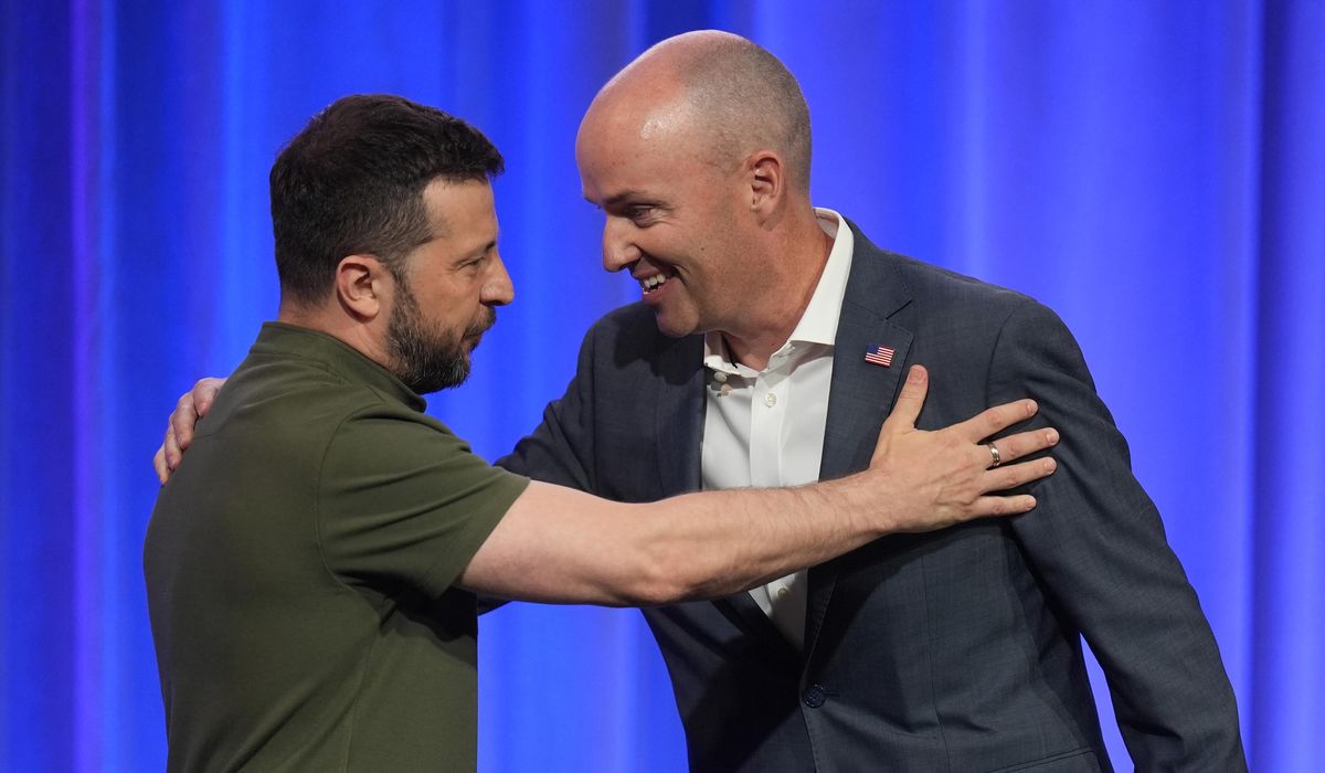 NextImg:After embrace at NATO summit, Zelenskyy takes his case for U.S. military aid to governors