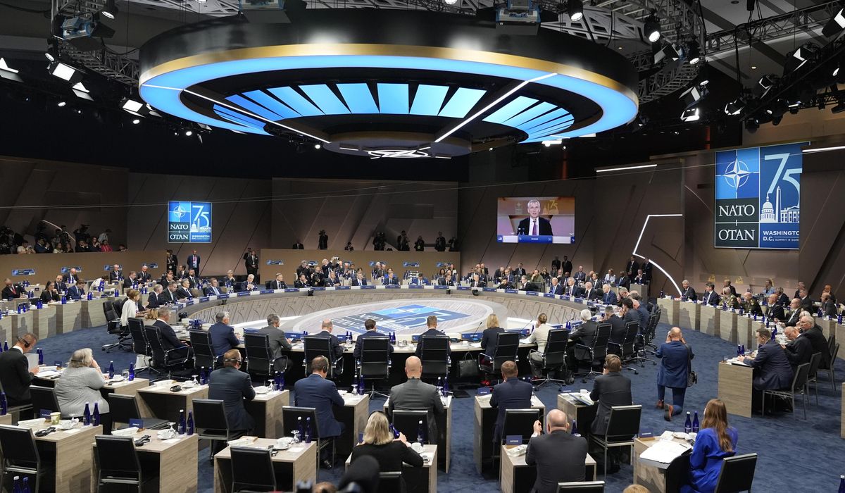 NextImg:With words, deeds and arms deals, allies make the case for NATO in terms that would appeal to Trump