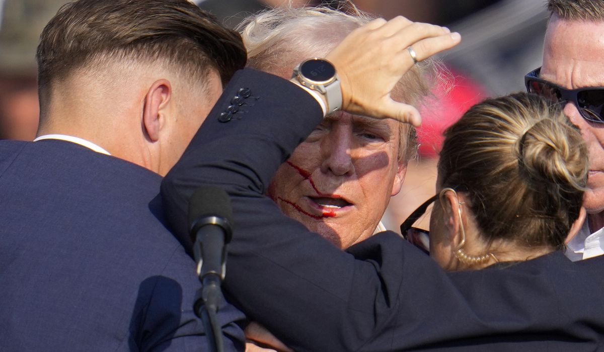 NextImg:Trump says ‘God alone’ saved him in assassination attempt in Pennsylvania
