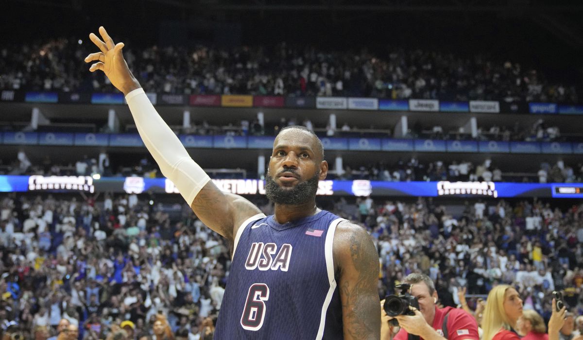 NextImg:LeBron James selected as Team USA male flagbearer for Paris Olympics opening ceremony