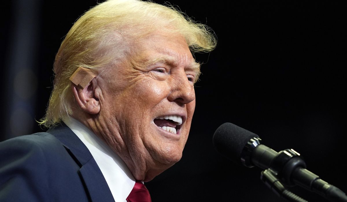 NextImg:Trump derides Biden’s dropping out as crooked, a threat to democracy