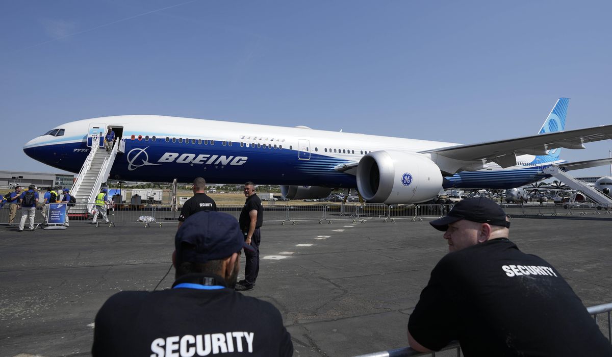 NextImg:Troubled Boeing stays close to the ground at a major U.K. air show