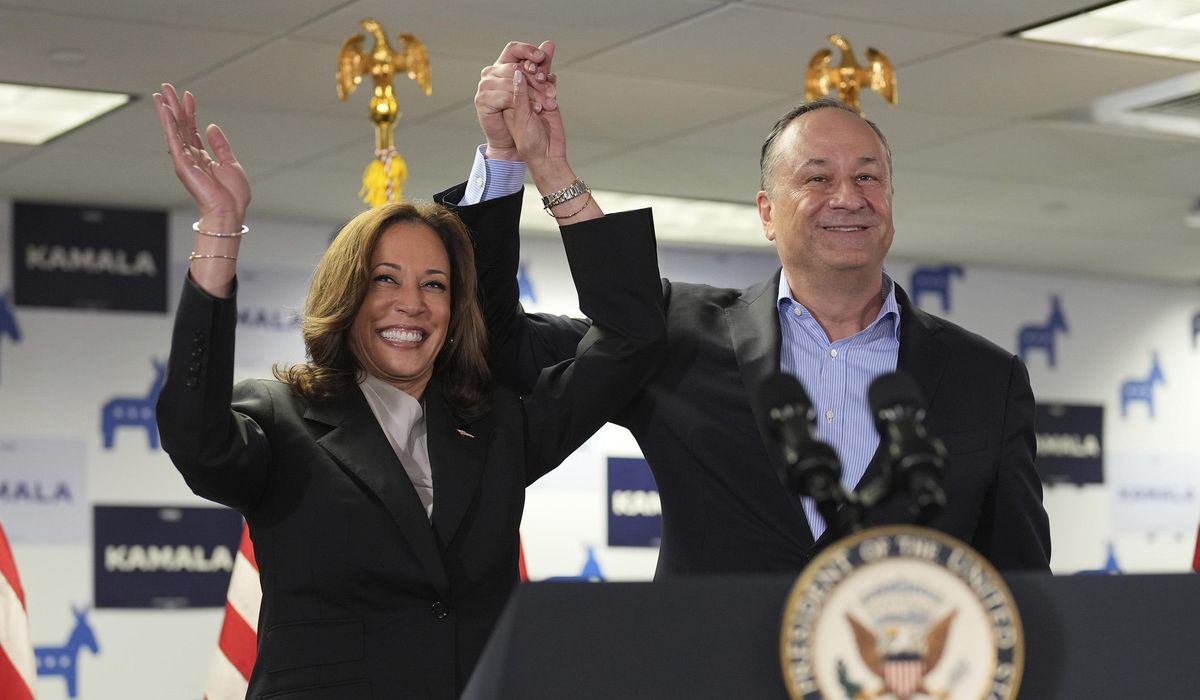 NextImg:Doug Emhoff says his wife, VP Kamala Harris, will defeat Trump’s ‘lies’ and ‘gaslighting’