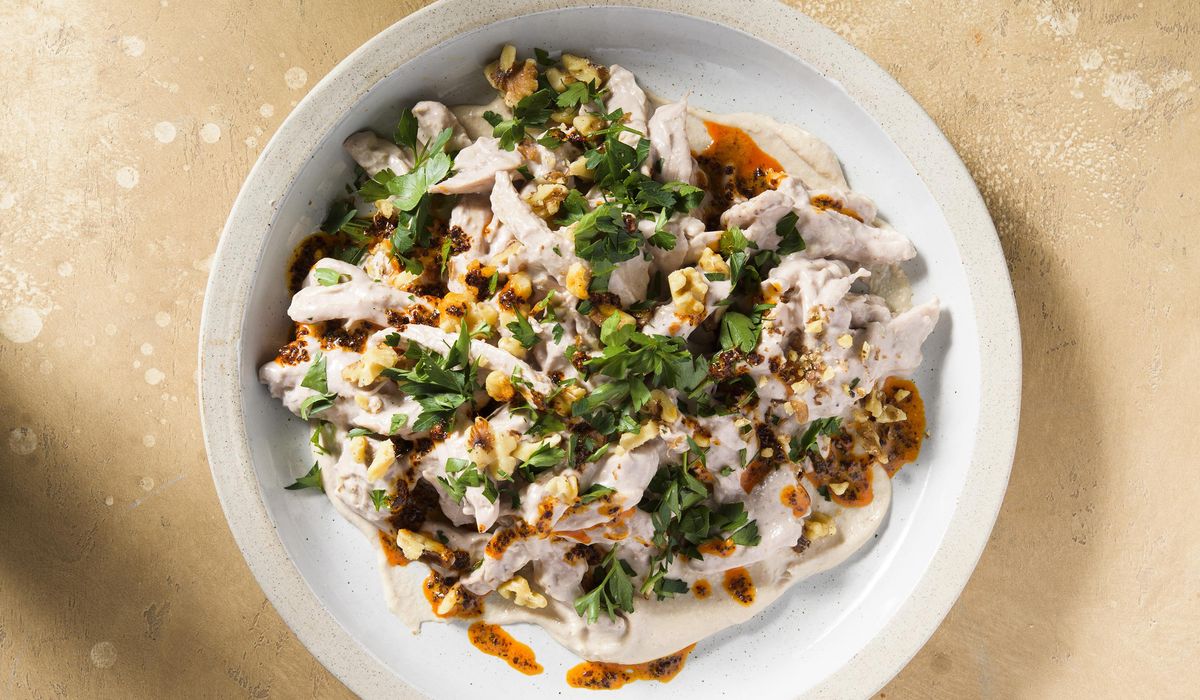 NextImg:Circassian chicken: Skip the mayonnaise for this elevated take on chicken salad