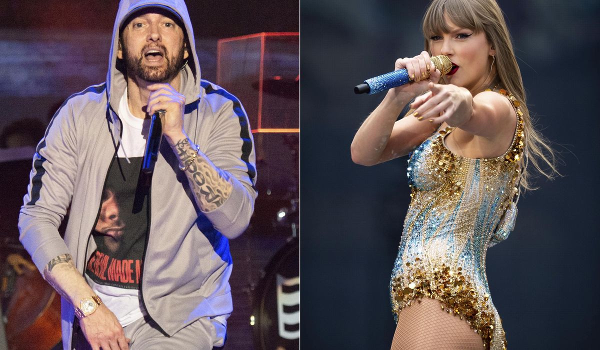 NextImg:Eminem brings Taylor Swift’s historic reign at No. 1 to an end, Stevie Wonder’s record stays intact