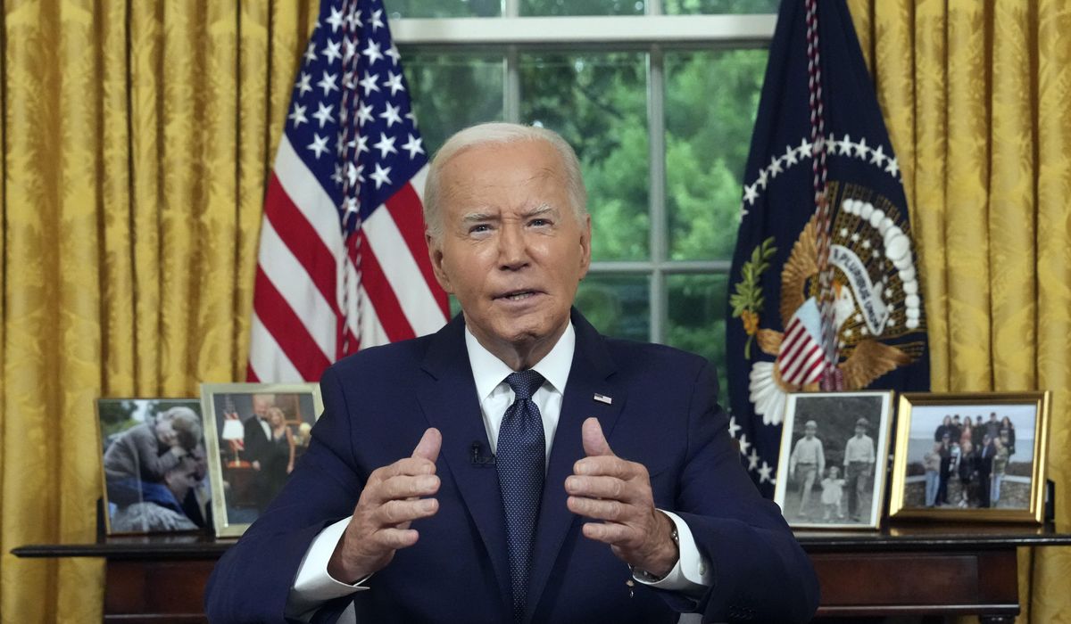 NextImg:Biden to tell America that he stepped aside to defend democracy