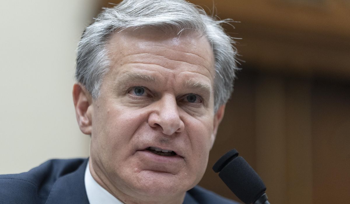 NextImg:FBI Director Wray says Trump questionnaire not created by bureau official