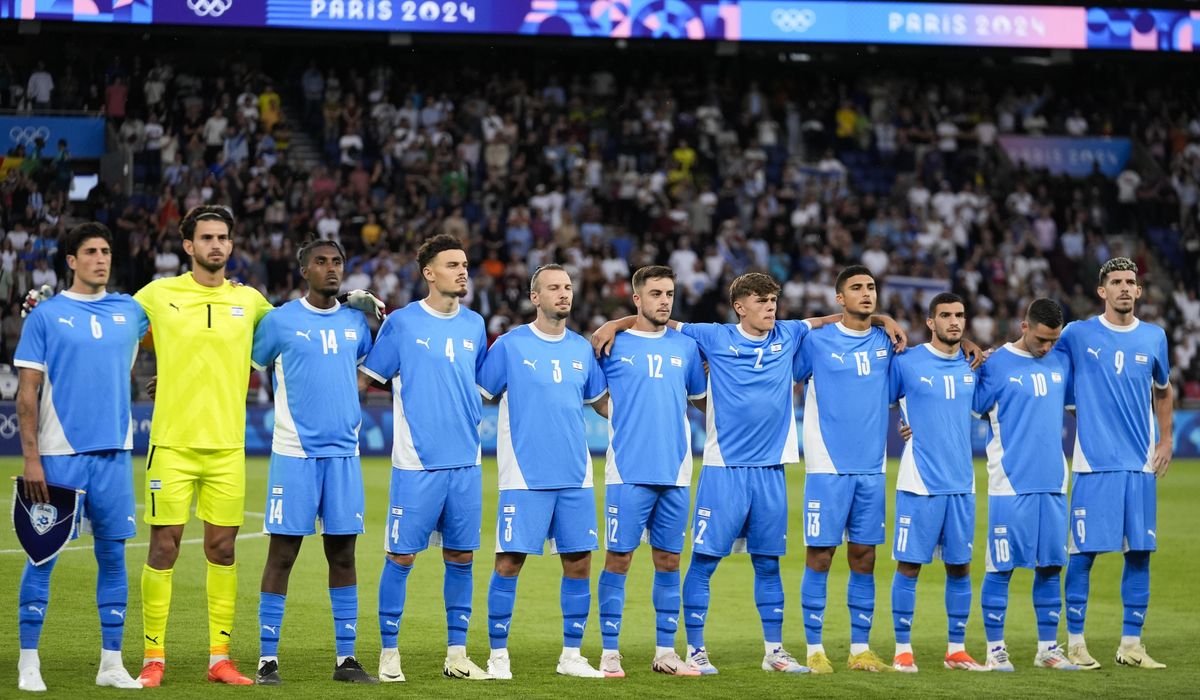 NextImg:Israeli soccer team booed during national anthem at Olympic opener