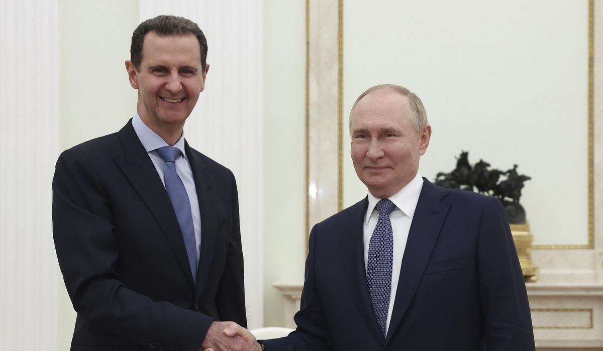 NextImg:Russia’s Putin hosts Syria’s Assad in the Kremlin as tensions rise in the Middle East