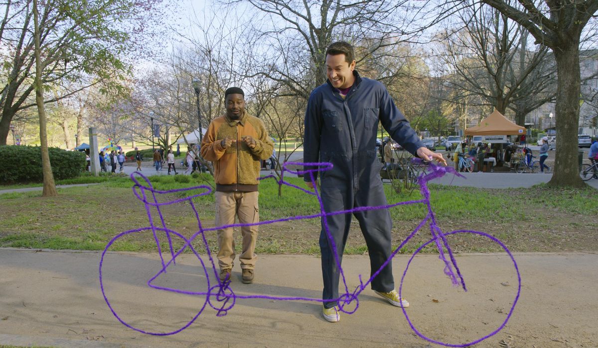 NextImg:‘Harold and the Purple Crayon’ doodles up laughs and ponders spiritual questions
