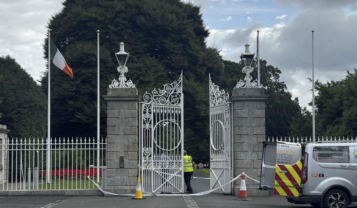 NextImg:Driver of a van arrested after crashing into gates outside Irish prime minister’s office in Dublin