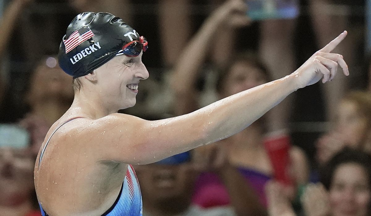 NextImg:Katie Ledecky makes history with 800 freestyle victory at the Paris Olympics