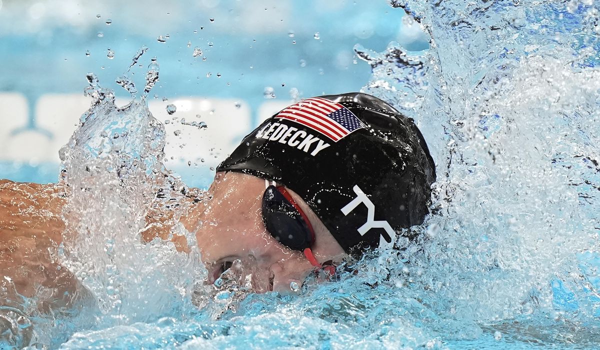 NextImg:Katie Ledecky swims into history with 800 freestyle victory at the Paris Olympics