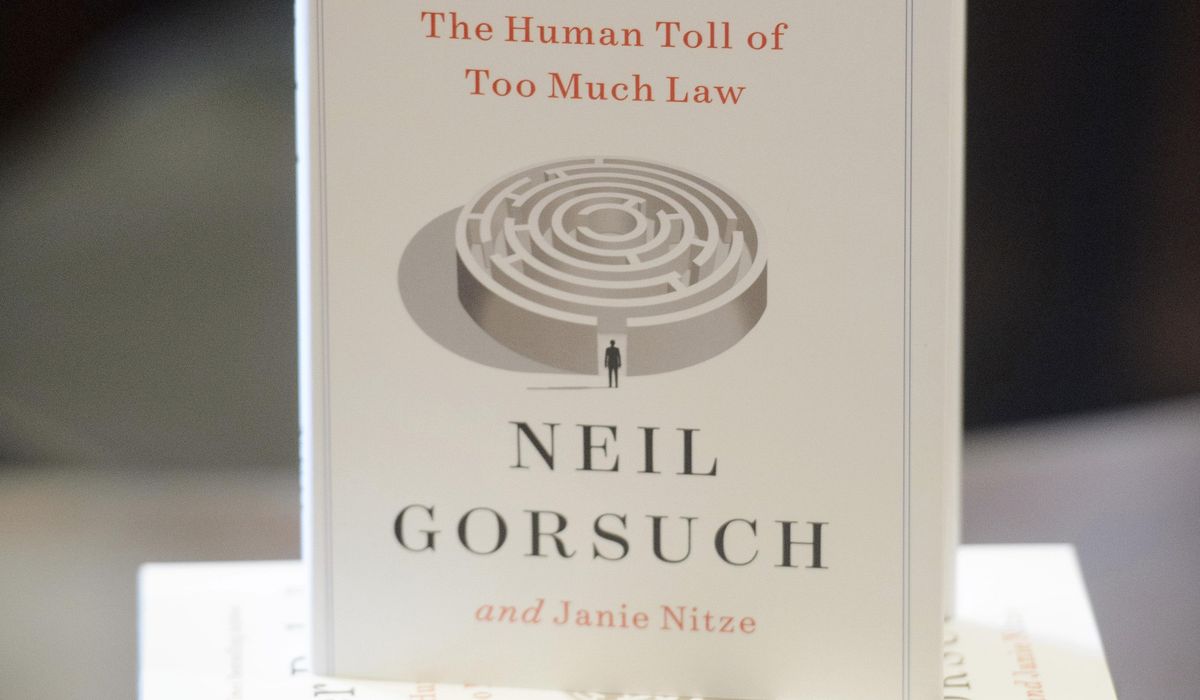 NextImg:New book lays out Gorsuch’s case against too much law
